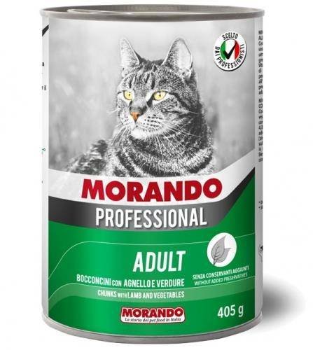 Morando Pro Kot Kawałki Z Jagnięciną I Warzywami 405g MORANDO