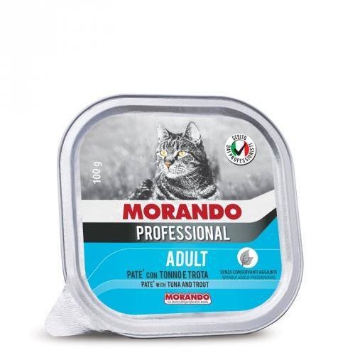 Morando Pro Kot pasztet z tuńczykiem I Pstrągiem 100g MORANDO