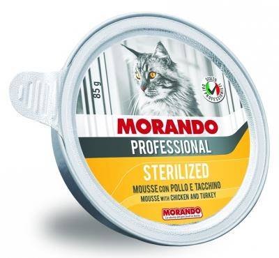 Morando Pro Kot Sterilized Miseczka Z Kurczakiem I Indykiem 85G MORANDO