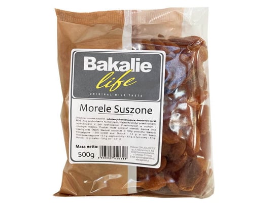 Morele Suszone 500G Bakalie Life AGA-HOLTEX