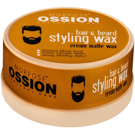 Morfose Hair & Beard Styling Cream Matte Wax kremowy wosk do włosów brody o mocnym utrwaleniu matowym wykończeniu, 150 ml Morfose