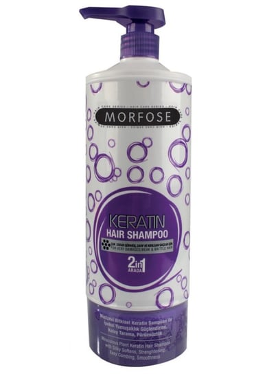 Morfose, Keratin, szampon do włosów zniszczonych 2w1, 1000 ml Morfose