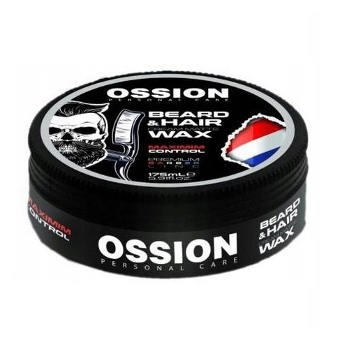 Morfose Ossion Beard & Hair Cream Matte Wax Maximum Control, Matowy wosk do stylizacji włosów i brody, 175 ml Morfose