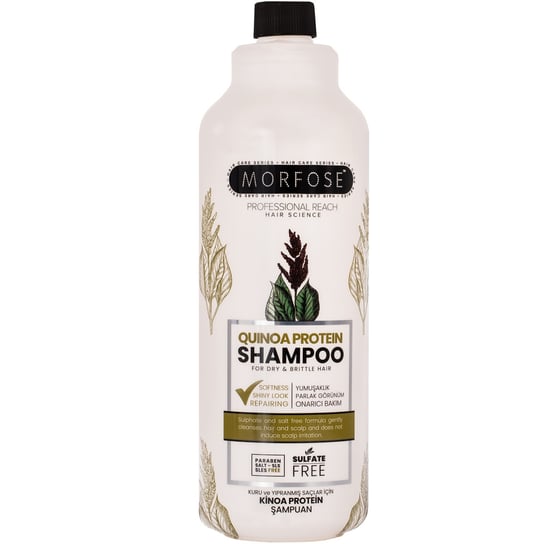 Morfose, Quinoa Protein Shampoo, wzmacniający szampon do włosów suchych i kruchych, 1 l Morfose