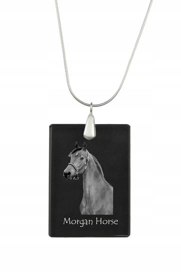Morgan horse Kryształowy naszyjnik z koniem grawer Inna marka