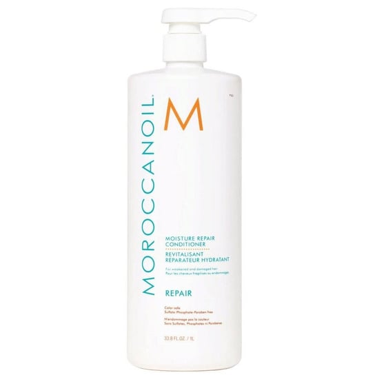 Moroccanoil moisture repair, Odżywka do włosów słabych i zniszczonych o działaniu nawilżająco-odbudowującym 1000 ml Moroccanoil