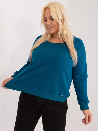 Morska bluza plus size z bawełny Donna-3XL Basic Feel Good