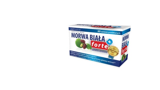 Morwa Biała Plus Forte, suplement diety, 60 tabletek powlekanych AVET