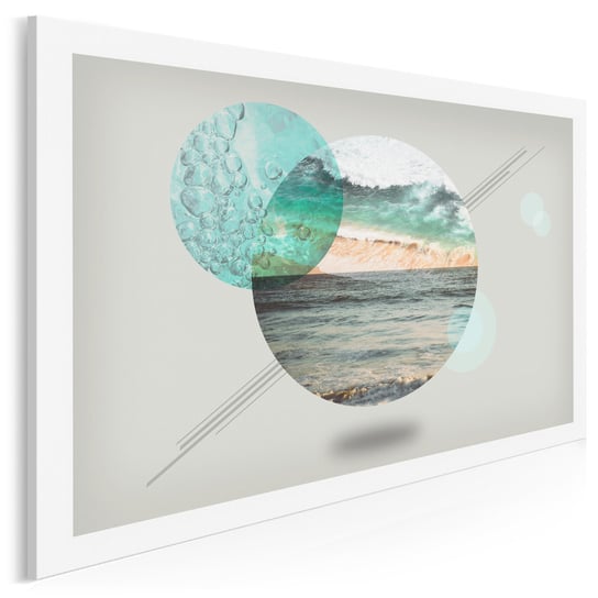 Morze słów, ocean milczenia - nowoczesny obraz do sypialni - 120x80 cm VAKU-DSGN Nowoczesne obrazy
