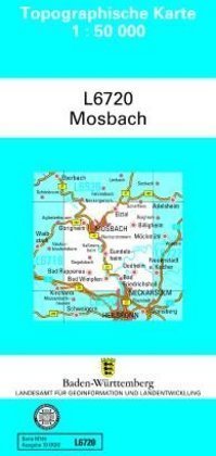 Mosbach 1 : 50 000 Lva Baden-Wurttemberg, Landesamt Fr Geoinformation Und Landentwicklung Baden-Wrttemberg
