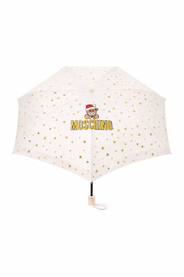 MOSCHINO PARASOLKA BEŻOWA SKŁADANA W GWIAZDKI I MISIA I4A Moschino