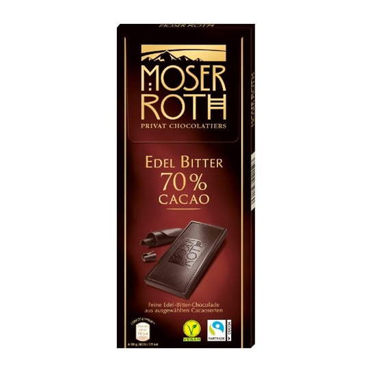 Moser Roth Czekolada Gorzka 70% Cacao 125 g Inna marka