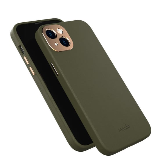 Moshi Napa Slim Magsafe - Skórzane Etui Iphone 14 Plus (Juniper Green) Moshi