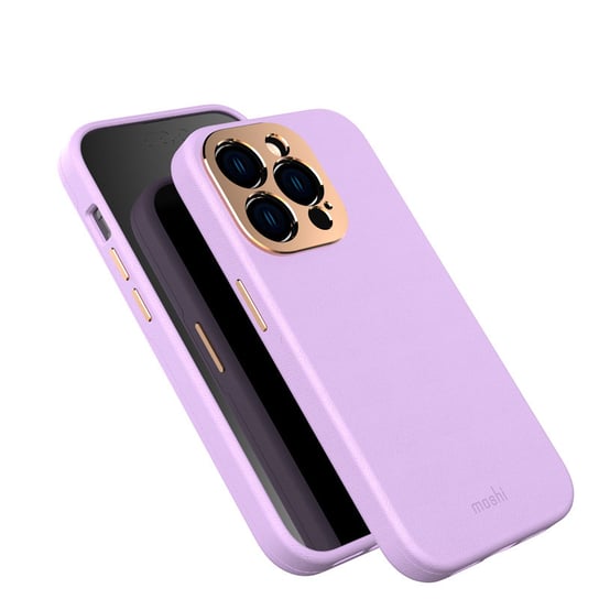 Moshi Napa Slim Magsafe - Skórzane Etui Iphone 14 Pro (Lavender Purple) Moshi
