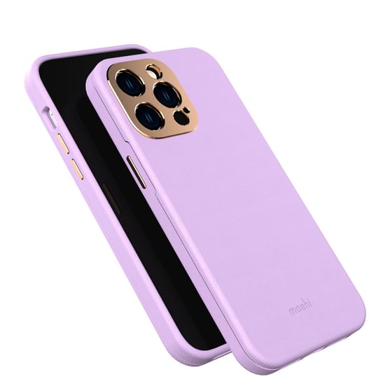 Moshi Napa Slim Magsafe - Skórzane Etui Iphone 14 Pro Max (Lavender Purple) Moshi