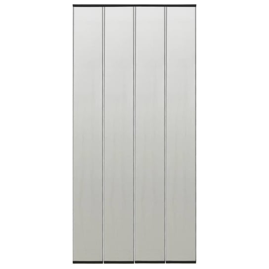 Moskitiera na drzwi, 5-panelowa, czarna, 120x240 cm vidaXL