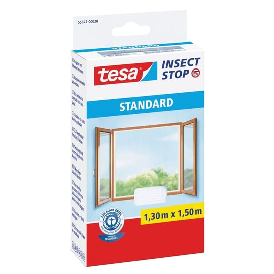 Moskitiera na okno tesa Standard 1,3 x 1,5m biała TESA