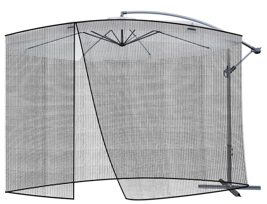 Moskitiera na Parasol Parasola o Średnicy 3m 300cm MALATEC Malatec