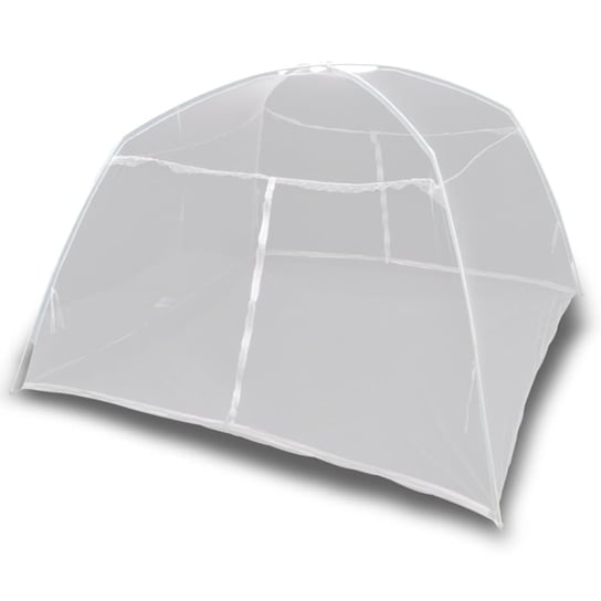 Moskitiera namiotowa, 200x120x130 cm, włókno szklane, biała vidaXL