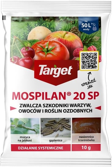Mospilan 20 SP 10 g środek zwalczający mszyce, szkodniki owoców i warzyw Target