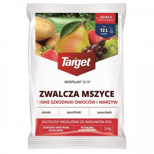 Mospilan 20 SP 2,4 g środek zwalczający mszyce, szkodniki owoców i warzyw Target