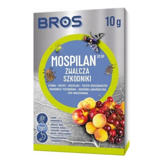 Mospilan 20 SP na szkodniki Bros 10 g  Stonka MSZYCE INNE Skutecznie CHRONI ROŚLINY BROS