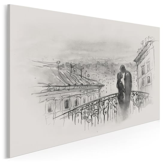 Most miłości - nowoczesny obraz na płótnie - 120x80 cm VAKU-DSGN Nowoczesne obrazy