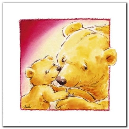 Mother Bears Love plakat obraz 30x30cm Wizard+Genius