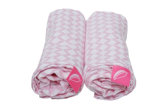 Motherhood, Otulacze muślinowe bawełniane Premium, 100x120 cm, Różowy Classics, 2 szt. Motherhood