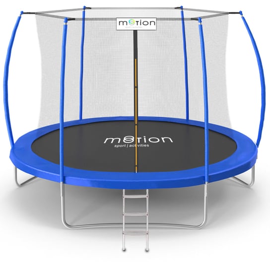 Motion, Trampolina ogrodowa z siatką wewnętrzną i drabinką, 10 FT/305 cm Motion
