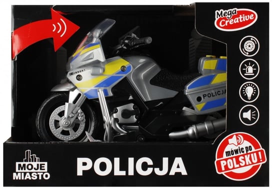 Motocykl Policja B/o 21x15x11 Moje M Plpl Mc 48 Mega Creative