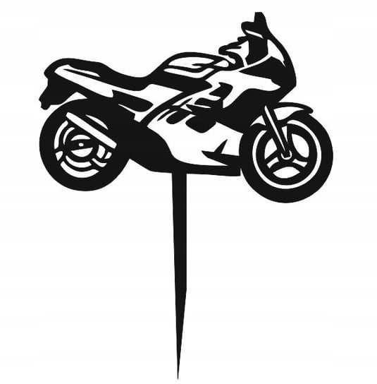 Motor motocykl pojazd czarny ścigacz sport topper Pamario