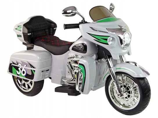 Motor Motocykl Pojazd Na Akumulator Dla Dzieci Audio Mp3 Bt + Światła Led Lean Toys