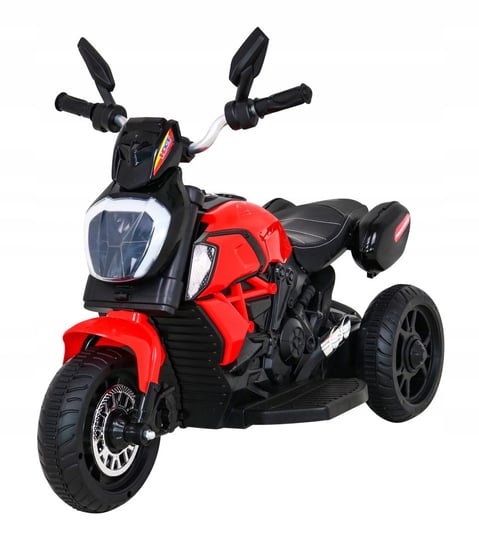 Motor Motorek na Akumulator dla Dzieci Światło Dźwięk Czerwony Bemi