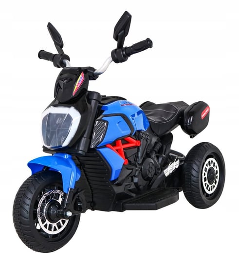 Motor Motorek na Akumulator dla Dzieci Światło Dźwięk Niebieski Bemi