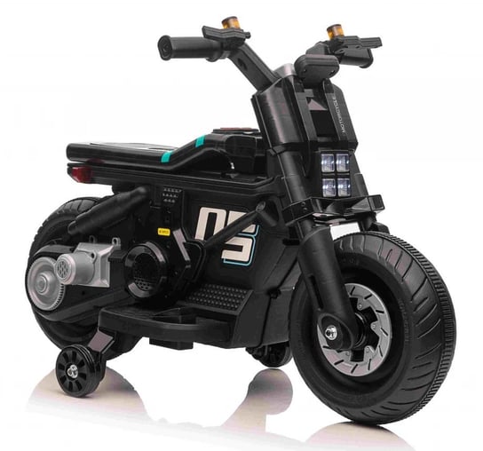 Motor Motorek na Akumulator Światło Dźwięki Czarny Bemi