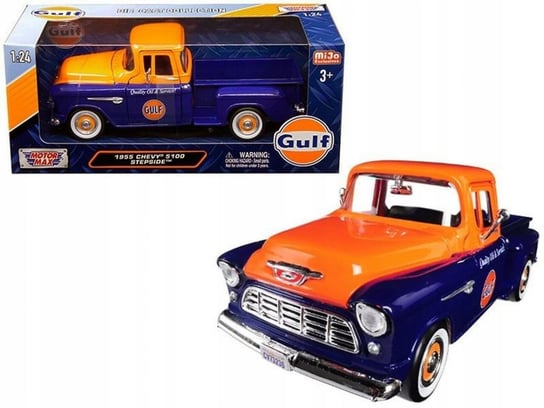 Motormax, Chevy 5100 Stepside 1955 GULF 1:24 Motormax 79651 Motormax