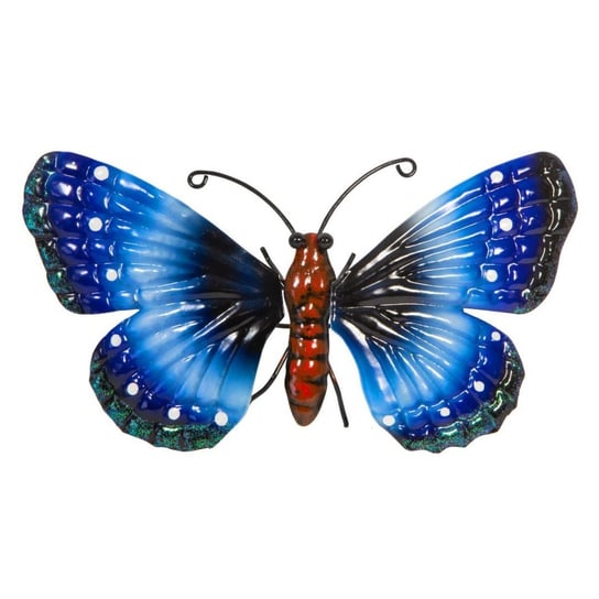 Motyl dekoracyjny 26cm niebieski Saska Garden
