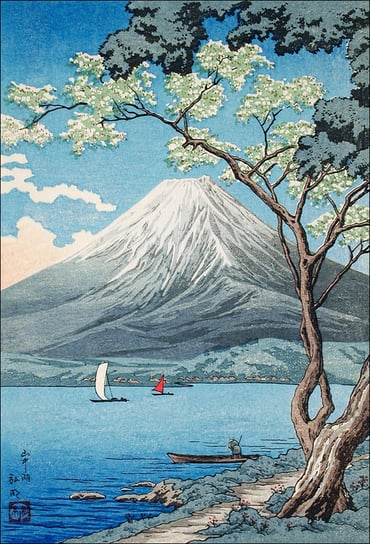Mount Fuji from Lake Yamanaka, Hiroaki Takahashi - plakat 20x30 cm Galeria Plakatu