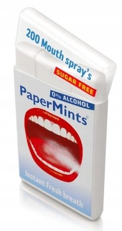 Mouth PaperMints, Spray odświerzający oddech, 12ml PaperMints