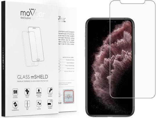 moVear 2.5D MATT - Matowe szkło hartowane do Apple iPhone 11 Pro Max / Xs MAX (6.5") | Antyrefleksyjne, do etui, fullGlue, 9H moVear