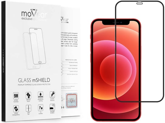 moVear 2.5D Max Matt - Matowe Szkło Hartowane Do Apple Iphone 12 Mini (5.4") Na Cały Ekran | Antyrefleksyjne, Do Etui, Fullglue, 9H moVear
