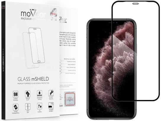 moVear 2.5D MAX - Szkło hartowane do Apple iPhone 11 Pro Max / Xs MAX (6.5") na Cały Ekran | Do Etui, fullGlue, 9H moVear