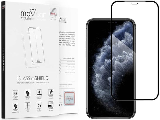 moVear 2.5D MAX - Szkło hartowane do Apple iPhone 11 Pro / Xs / X (5.8") na Cały Ekran | Do Etui, fullGlue, 9H moVear