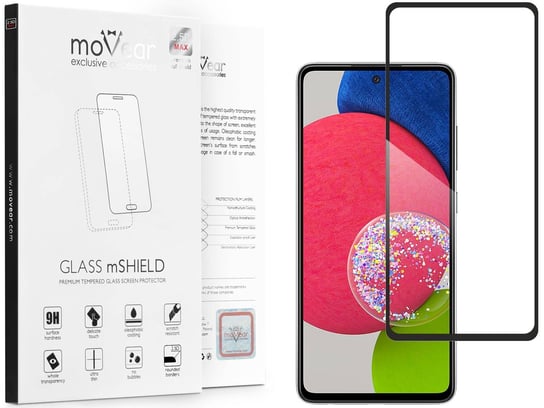 moVear 2.5D Max - Szkło Hartowane Do Samsung Galaxy A52S / A52 (6.5") Na Cały Ekran | Do Etui, Fullglue, 9H moVear