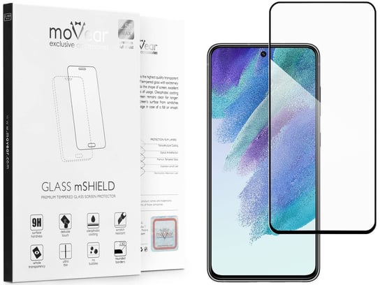 moVear 2.5D Max - Szkło Hartowane Do Samsung Galaxy S21 Fe (6.4") Na Cały Ekran | Do Etui, Fullglue, 9H moVear