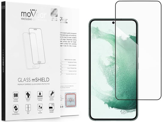 moVear 2.5D MAX - Szkło hartowane do Samsung Galaxy S23+ (Plus) (6.6") na Cały Ekran | Do Etui, fullGlue, 9H moVear