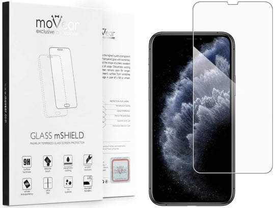 moVear 2.5D - Szkło hartowane do Apple iPhone 11 Pro / Xs / X (5.8") | Do Etui, fullGlue, 9H moVear
