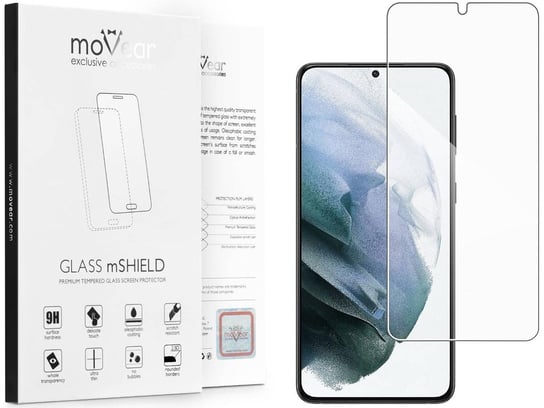 moVear 2.5D - Szkło hartowane do Samsung Galaxy S21+ (Plus) (6.7") | Do Etui, fullGlue, 9H moVear
