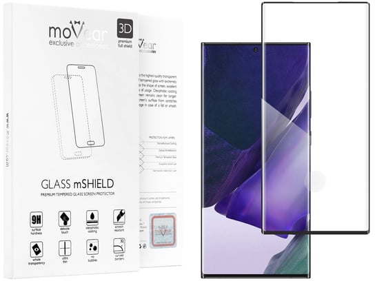 moVear 3D - Szkło Hartowane Do Samsung Galaxy Note 20 Ultra (6.9") Na Cały Ekran | Edgeglue, 9H moVear